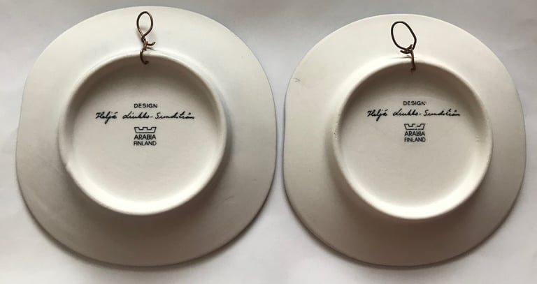 Helja Liukko-Sundstrom two wall plaques 11cm