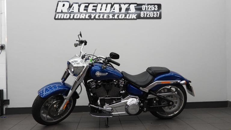 HARLEY-DAVIDSON FAT BOY 114 1868cc 2022 22reg Blue only 7,127 Miles 
