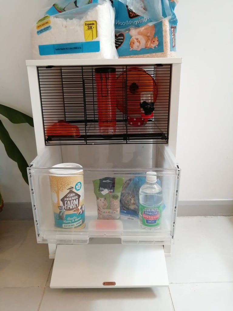 Omlet qute hamster cage with storage section