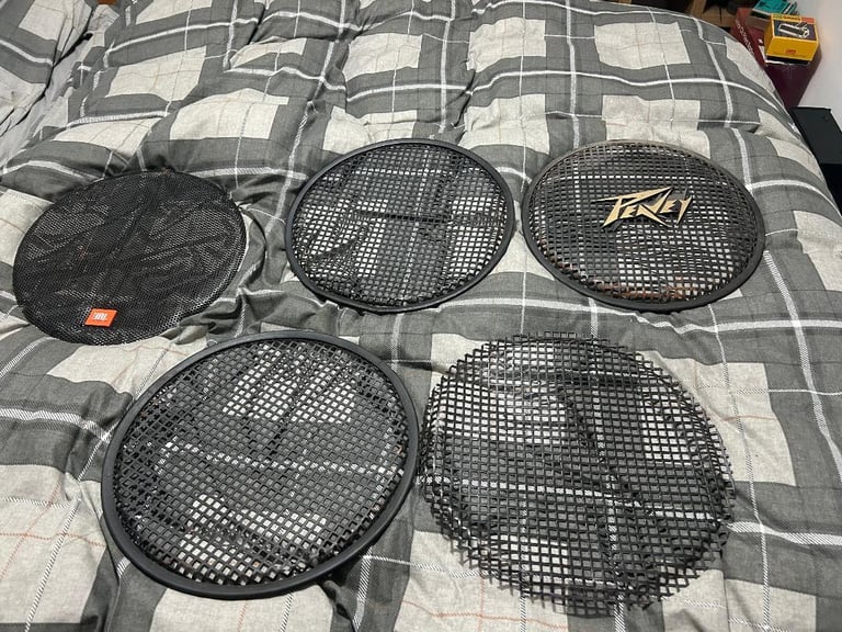 image for 5 PA speaker grills / kick grilles 15 inch