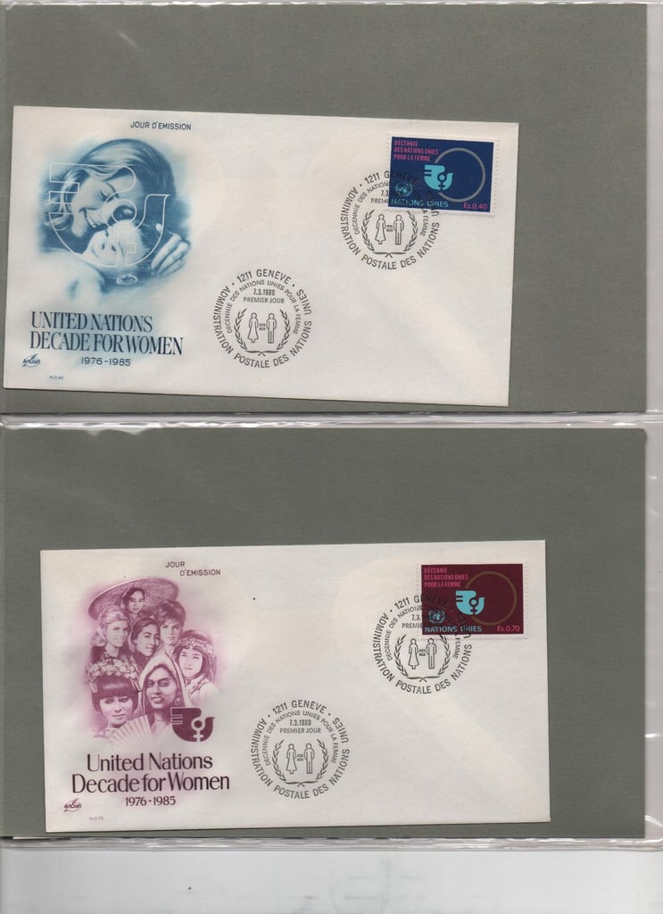 23 United Nations first day covers