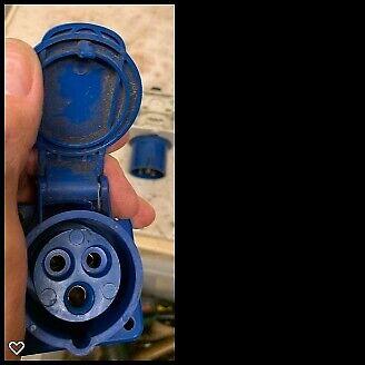 Caravan 16amp Power waterproof plug and socket.