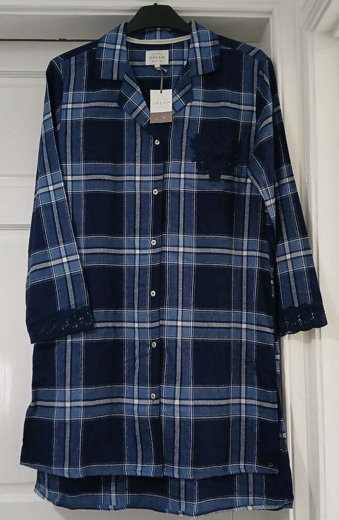 Next womens nightshirt nightwear pyjama shirt medium