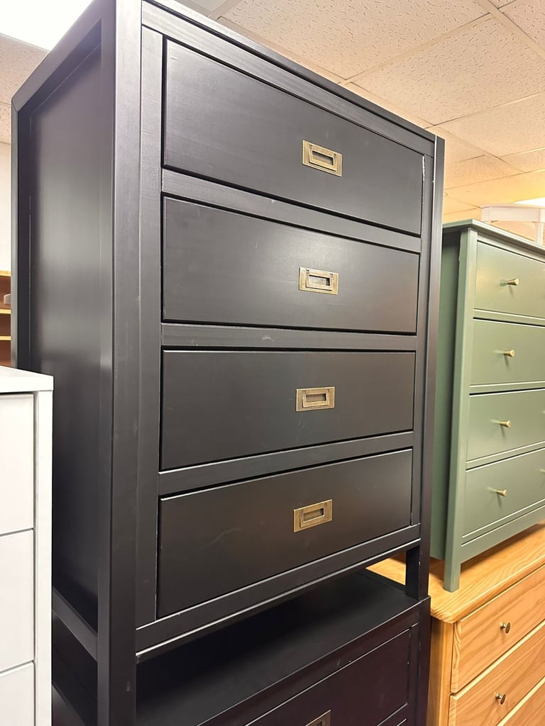 Walker Edison Tallboy Chest of Drawers 4 Storage Drawer 