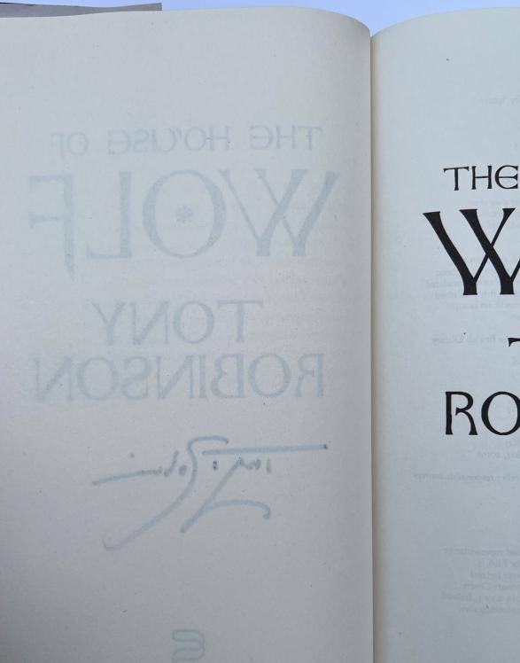 Signed at Cheltenham Literature Festival, Tony Robinson new book
