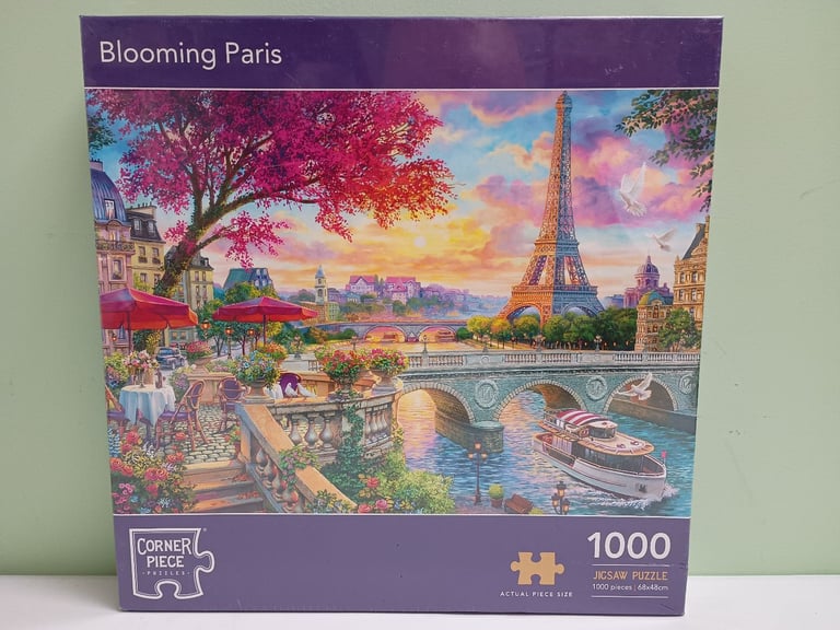 Bloomin Paris 1000 Piece Jigsaw Puzzle Corner Piece Puzzle