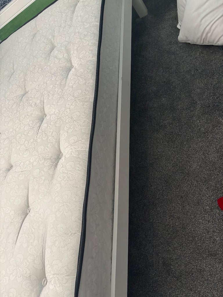 Nearby new condition small double bed and mattress 