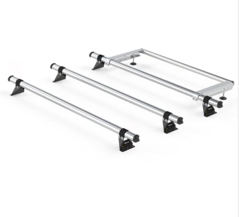 image for Used Rhino Delta Roof Bars with ladder roller and load stops. Renault Traffic/ Nissan Primastar.