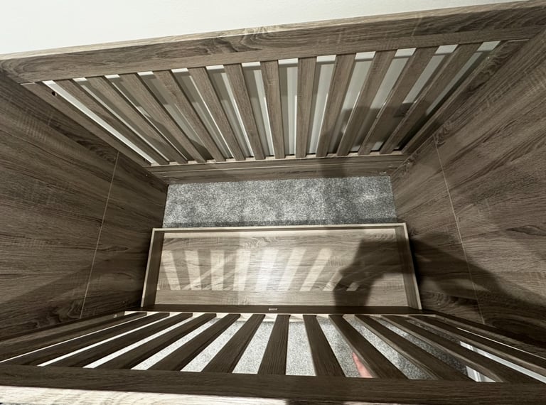 Mamas & Papas Franklin 3 Piece Cotbed Range with Dresser Changer & Double Wardrobe - Oak