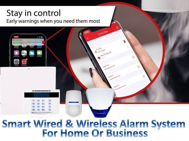 Security Pyronix Smart Wired Wireless Burglar Alarm system Grade 2