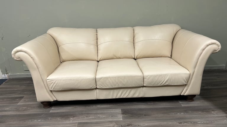Real leather DFS sofa & chair 
