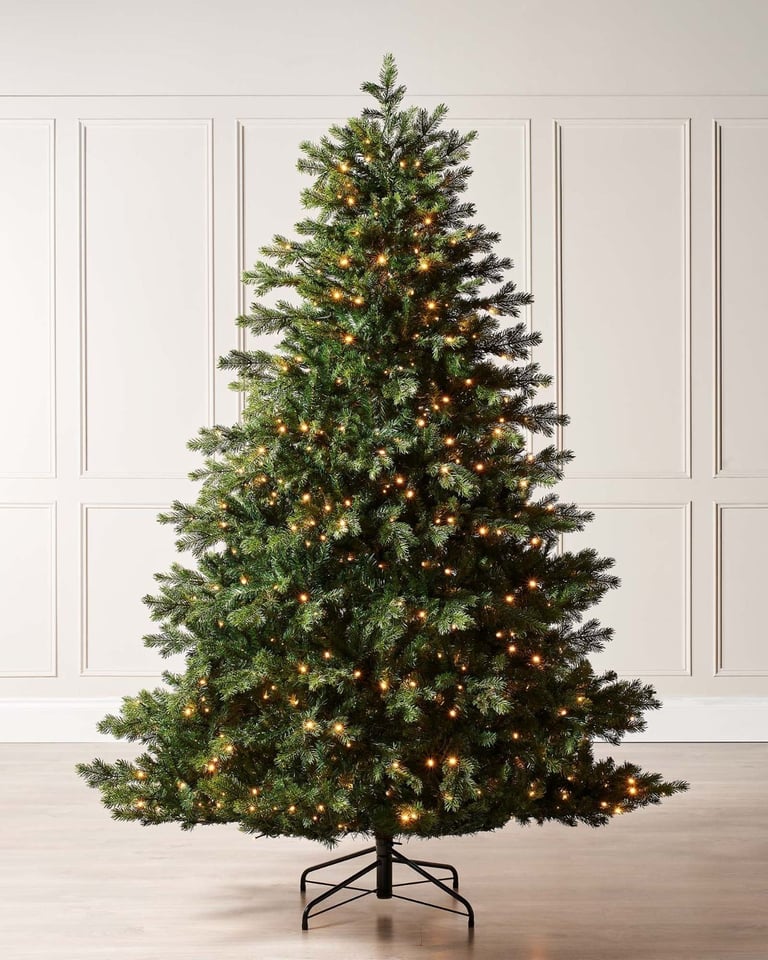 image for New Pre-Lit Balsam Fir Christmas Tree, 7 ft