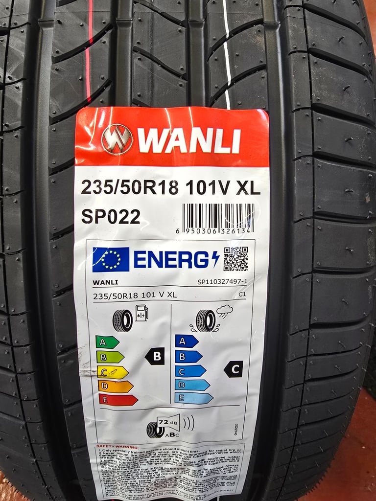 235 50 18 Wanli summer tyres 