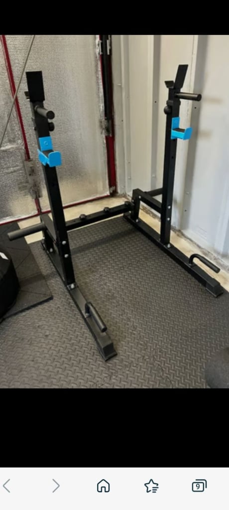 MENS HEALTH BENCH BARBELL PRESS & DIP RACK 