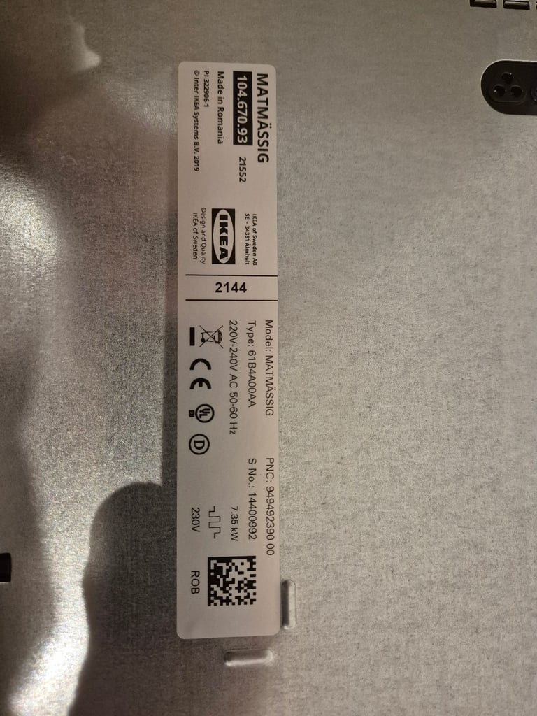 4 burner induction hob with powerboost 