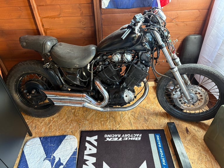 YAMAHA 535CC VIRAGO BLACK 2000 CLASSIC BIKE PROJECT BARN FIND