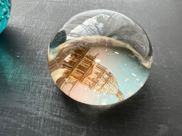 Paperweights some glass minor damage hence price 