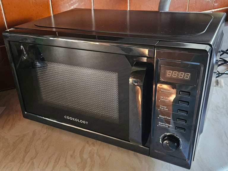 image for Cookology Microwave Oven 800W Digital 20L Freestanding 44cm - Black CFSDI20LBK