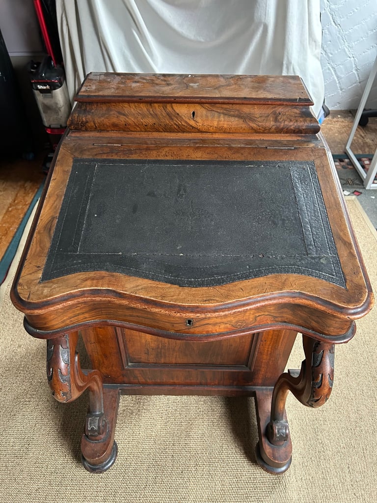 image for Antique writing bureau with accessories