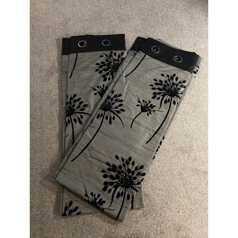 Next Fully Lined Curtains - 168cm x 229cm Drop 