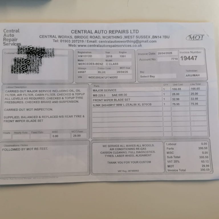 2018 Mercedes-Benz C Class 2.0 C350e 6.4kWh Sport Estate 5dr Petrol Plug-in Hybrid G-Tronic+ Euro...