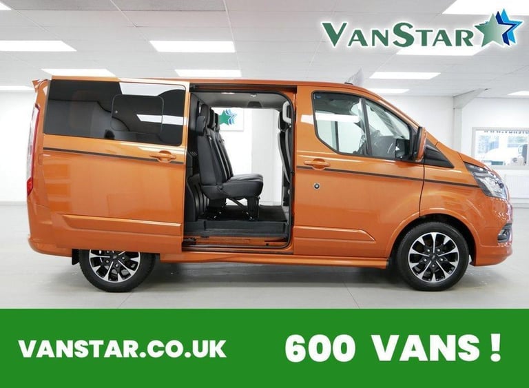 2022 TRANSIT CUSTOM 320 2.0 EBL 185 BHP SWB SPORT CREWCAB 5 SEATER ( NO VAT )
