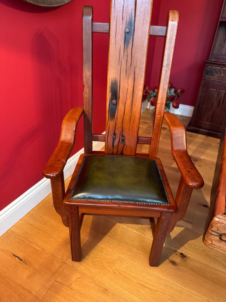 Jarabosky reclaimed Rhodesian Teak sleeper dining suite