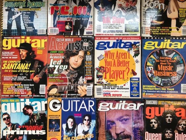 16 vintage guitar mags