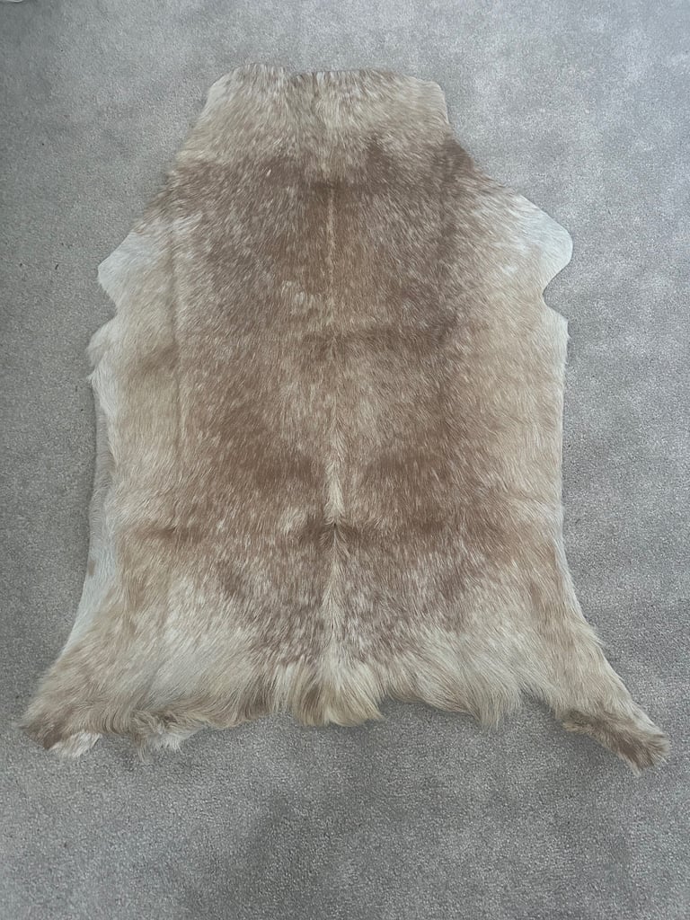 image for Genuine 100% goat hide rug. Brand new. 