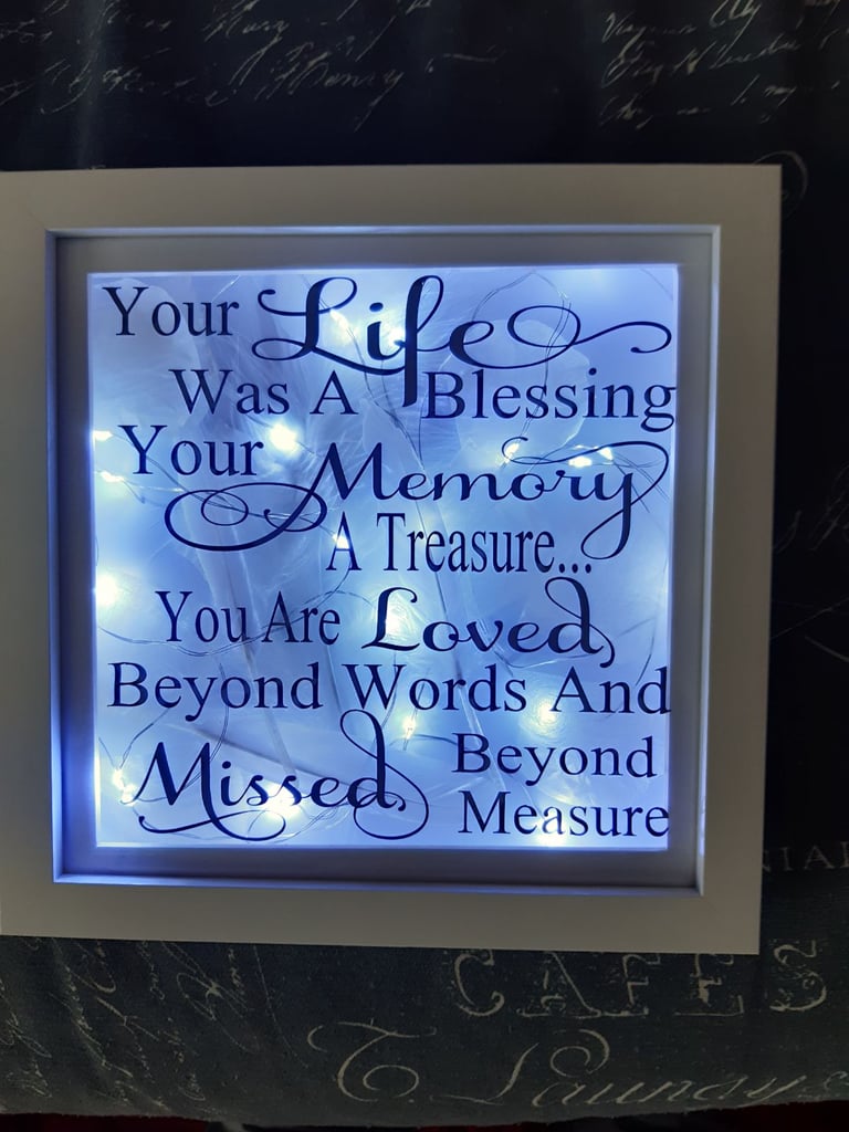 image for Handmade memorial frame
