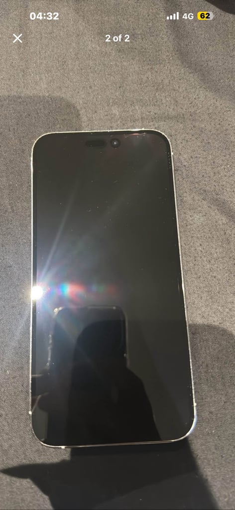 iPhone 14 Pro Max 128gb unlocked white BH 85%