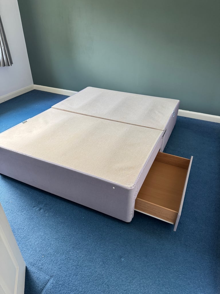 image for Kingsize Divan Bed Frame with Drawers