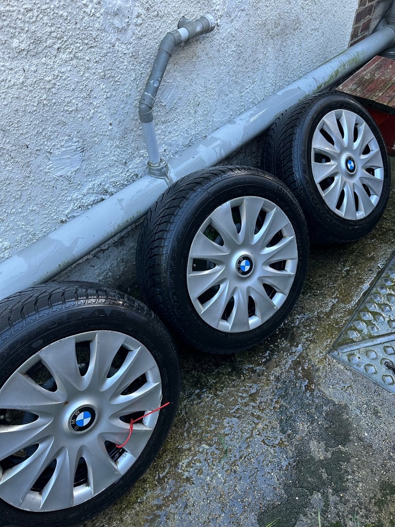 image for BMW rims & trims with goodyear tyres run on flat, M+S,7mm 