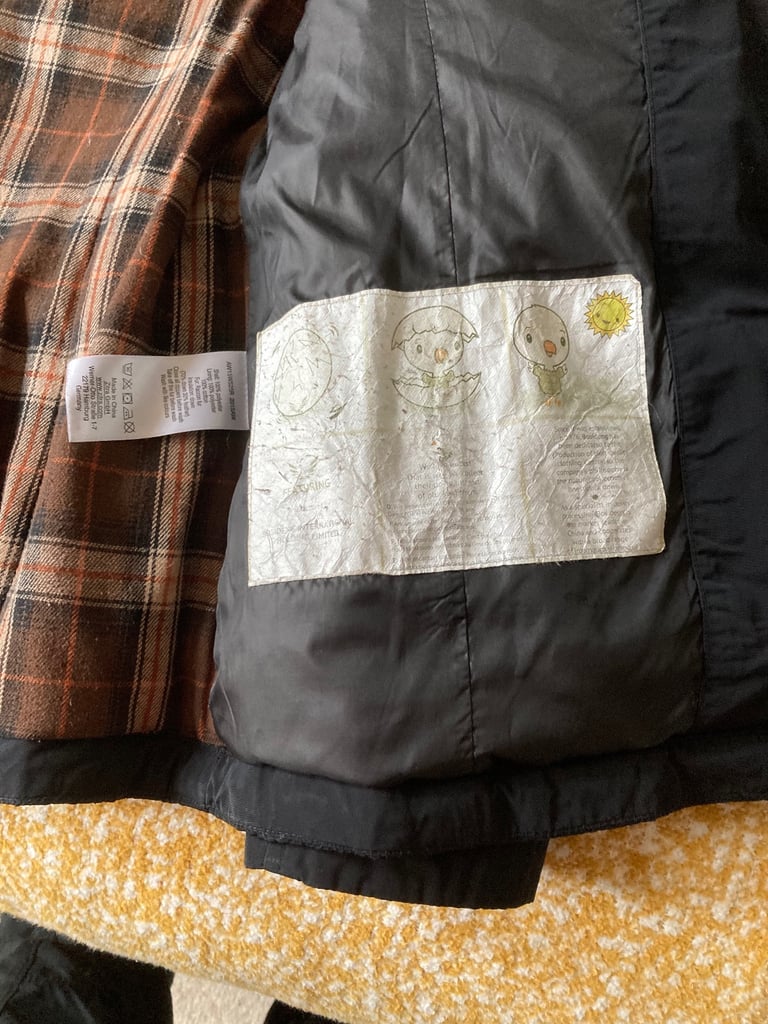 Black ladies parka with duck feather size 38