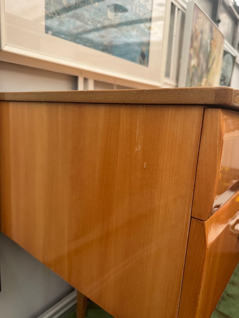 Mid Century Sideboard Credenza By Meredew Dressing Table Pin Legs Retro Chic