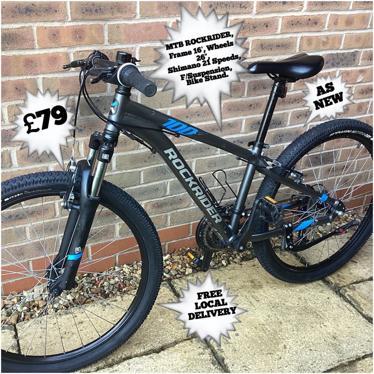 image for MTB,ROCKRIDER.Immaculate,Frame 16”, Wheels 26”,Spds 21,F/Susp,xtrs.