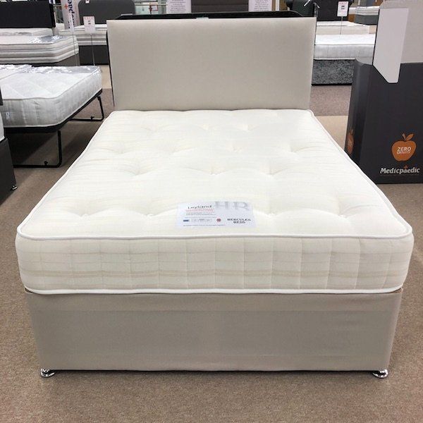 double velvet fabric bed with base and headboard and memory foam mattress