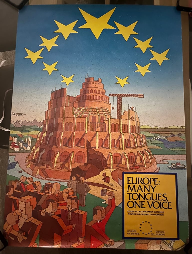 image for Original European Union Towel Of Babel Poster