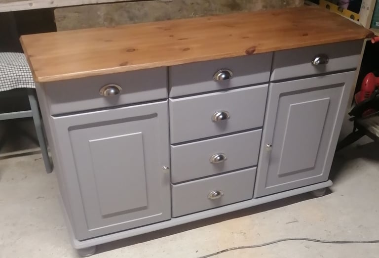 image for Grey pine sideboard 