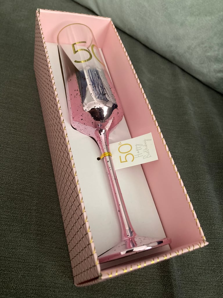 50th birthday champagne flute in Stanley, County Durham Gumtree
