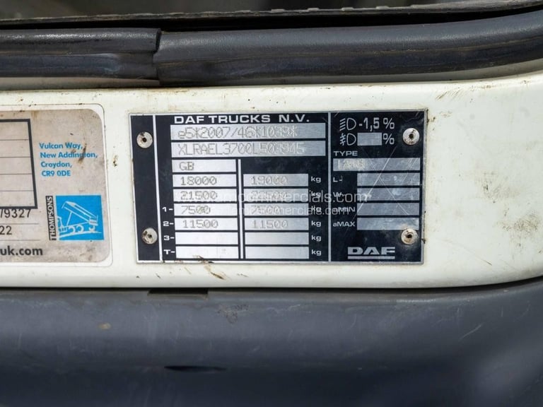 2022 (22) DAF LF 260 HOT BOX 18 TONNE 4X2