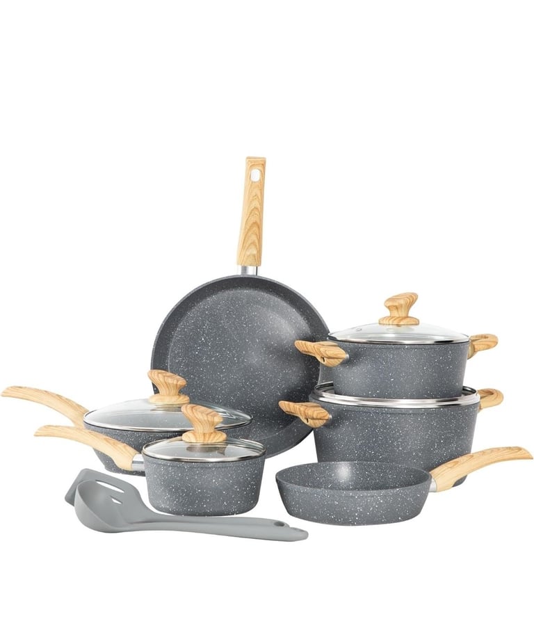 image for  12 Pieces Nonstick Pots and Pans Set