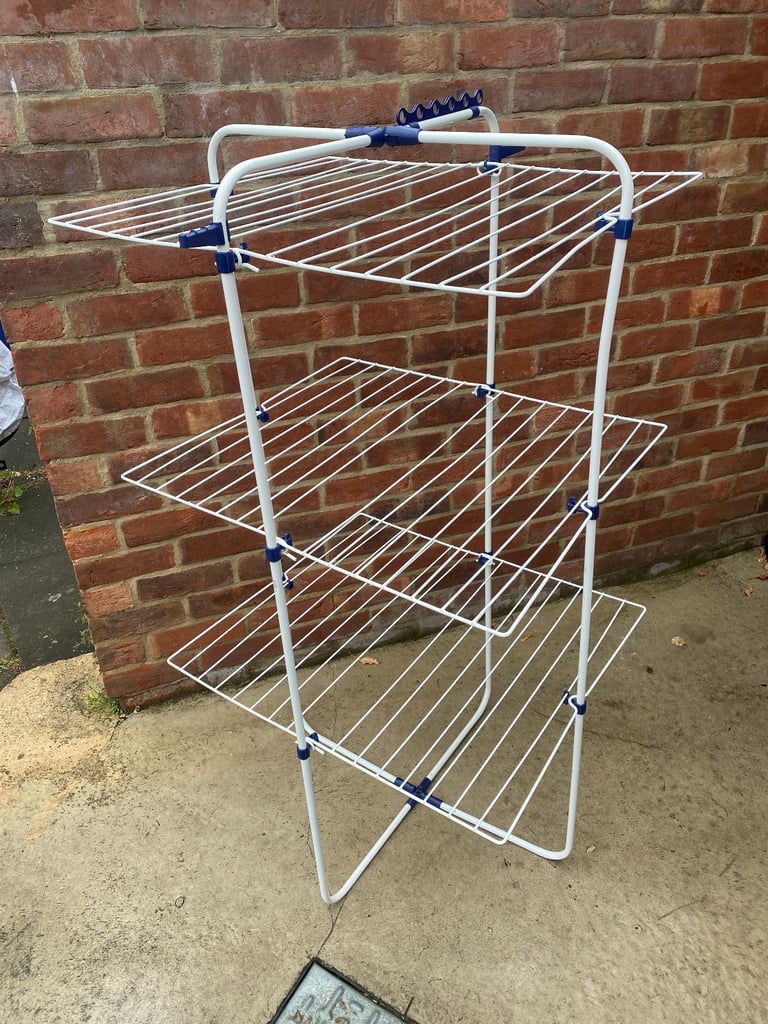 Extra Large fold out laundry airer clothes dryer outdoor indoor easy storage kitchen bathroom