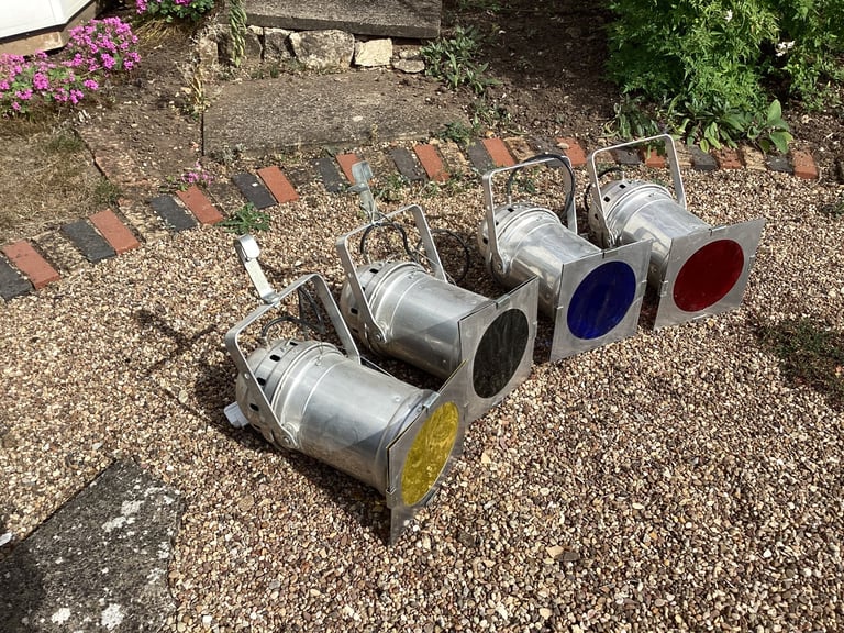 Set 4 Thomas Par Cans Spun Aluminium VGC Stage Festival Display Bar Restaurant