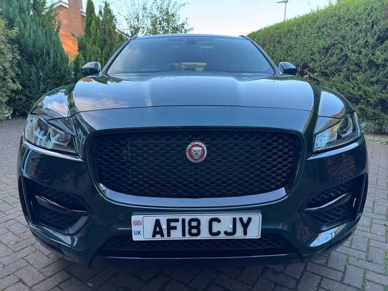 A rare British Racing Green 2018 Jaguar F-Pace D240 R-Sport with 12 months' MOT