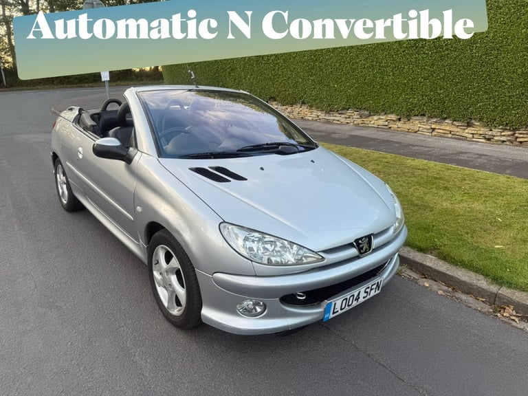 Peugeot 206 CC Convertible 1.6 Allure 2Dr Automatic with 12 Months MOT&Leather Seats&LOW 86K Miles