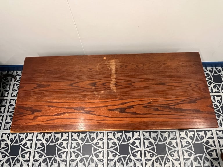 Large Vintage Solid Oak Old Charm Coffee Table