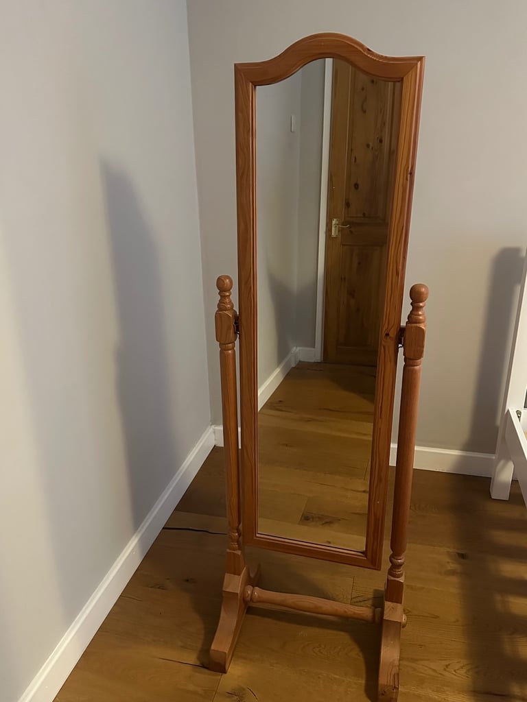 image for Pine Free Standing Full Length Mirror