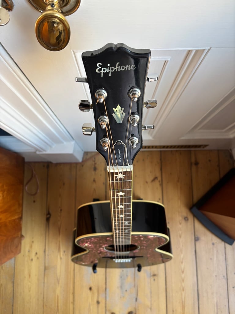 1990 Epiphone SQ180 Don Everly Acoustic Guitar & Gigbag