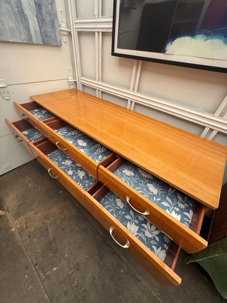 Mid Century Sideboard Credenza By Meredew Dressing Table Pin Legs Retro Chic